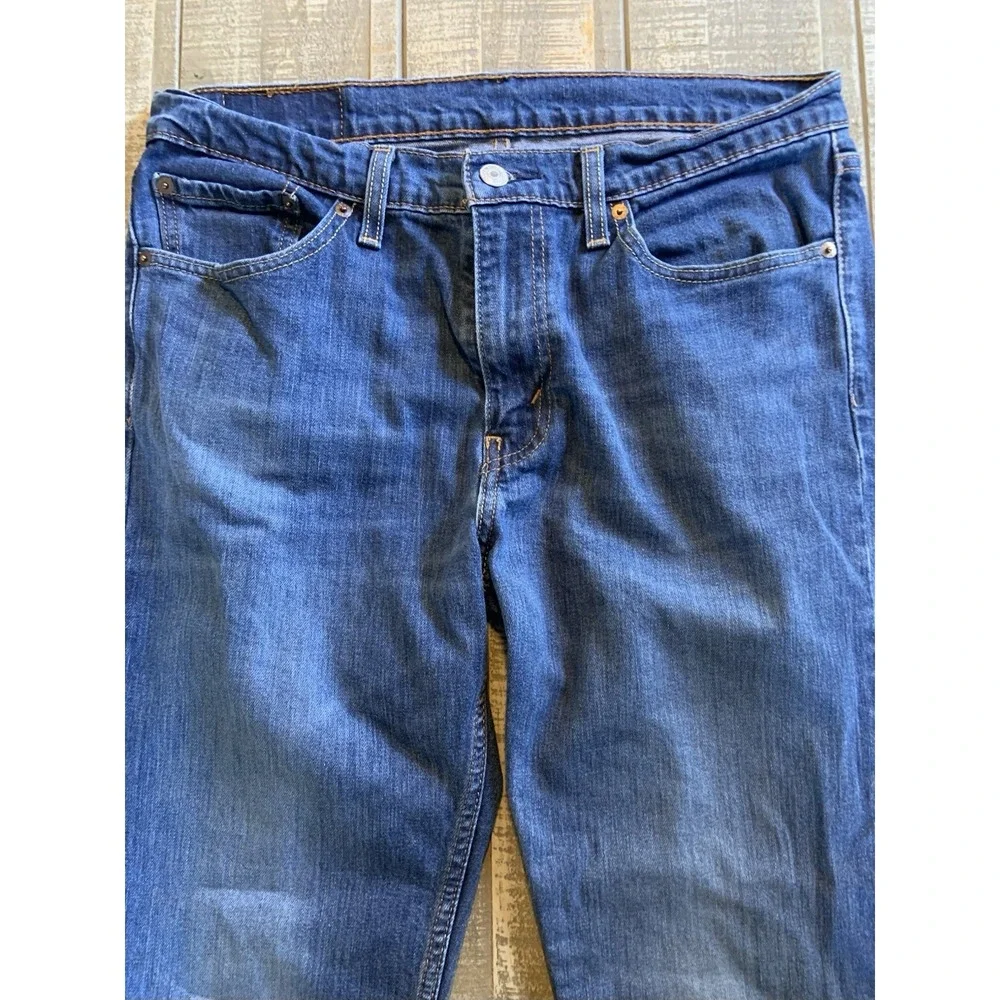 Levi's 511 Jeans Men's 33x32 Blue Denim Straight Workwear Mid Wash Blue Levi